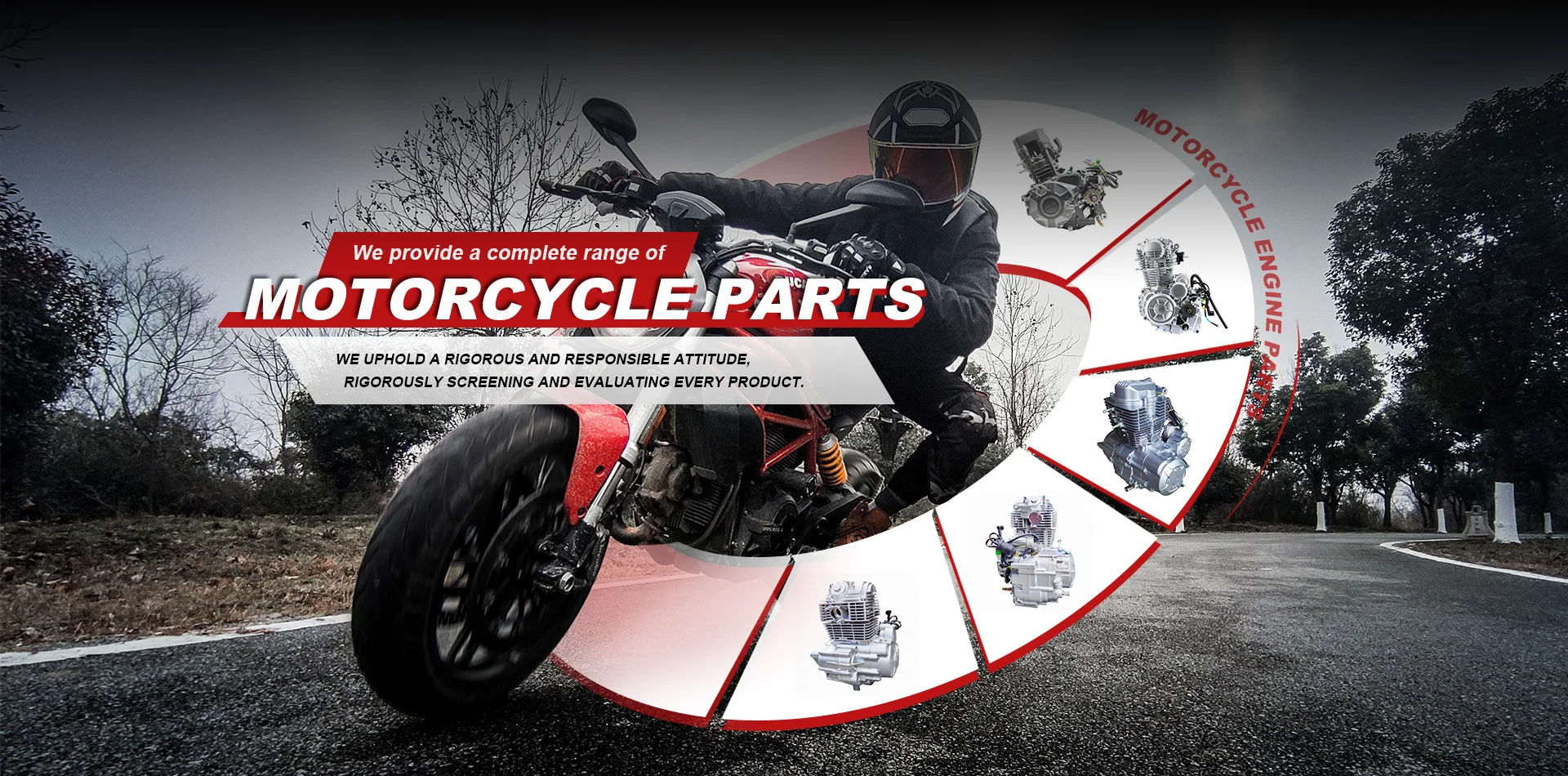 Peças de motor de motocicleta de alta qualidade